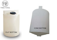 Weißer konischer unterer Dosierbehälter-Plastikbehälter des Behälter-chemischer beständiger flüssiger Behälter-500L