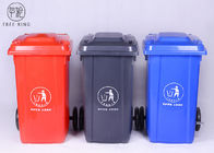Graue/Grün 100Liter große Plastikwheelie-Behälter für Müllentsorgung bereiteten im Freien auf