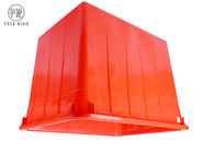 Rote/blaue Plastikvorratsbehälter-Wiederverwertung der große feste Verschachtelungs-Plastikkasten-,