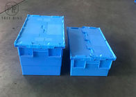 600 * 400 * 260 Millimeter-Euro Behälter, Plastikverschachtelungs-Kisten stapelnd mit befestigten Deckeln