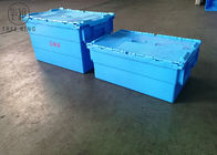 600 * 400 * 260 Millimeter-Euro Behälter, Plastikverschachtelungs-Kisten stapelnd mit befestigten Deckeln