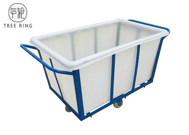 Hochleistungsplastiklaufkatze der wäscherei-500kg auf Rädern für Gewebe industrielles LLDPE