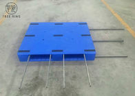 3 Gleiter flache glatte HDPE Kunststoffpaletten mit Stahlstange für das Stark beanspruchen von FP1200 * 1000