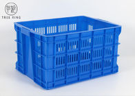 C560 55 Liter-harte Beanspruchung gelüfteter perforierter Plastik, der Kisten-Behälter für Fleisch/Geflügel stapelt