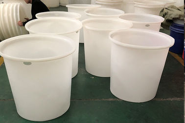 Zylinderförmige Polyäthylen-Nahrung, die offene Plastikbehälter mit Abdeckung für Bierlagerung und das Mischen hält