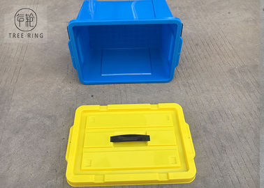 Rechteckiges Plastikmagazin 50L der Verschachtelungs-Jungfrau-pp. mit Locaked-Deckel 40*29*24 cm