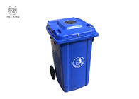 Besonders angefertigt, des Locakable-Abfall Wheelie-Behälter-240l mit den Flaschen-Deckeln aufbereitend Blau zugeschlossen